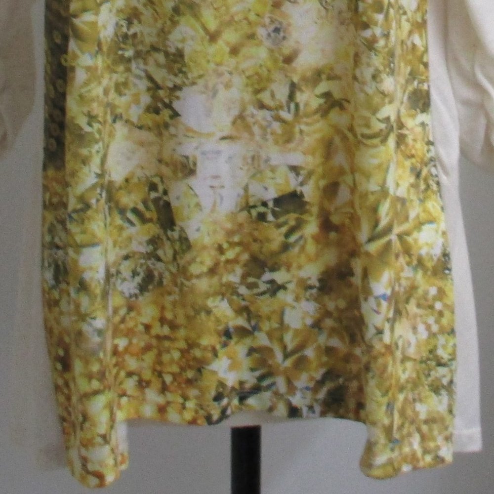 Style & Co. Gold & Yellow Print Tunic - NWOT - Picture 8 of 14